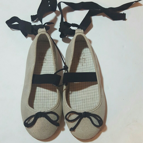 Zara baby Euro size 23/ Age 2 ballet shoes - Picture 1 of 4